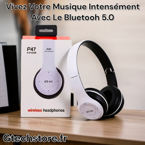 Casque bluetooth sans fil - casque,